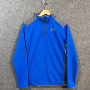 Under Armour Youth XL Fleece Quarter-zip Blue/Gray